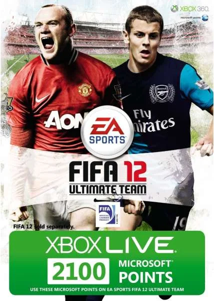 Xbox Live 2100 Live Points FIFA 12 Themed Afbeelding 1