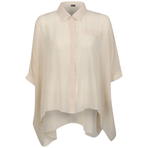 Vero Moda Women's Pearly Boxy Blouse - Cream - XS - beige Afbeelding 1