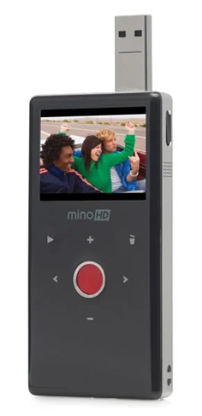 Flip MinoHD 2nd Gen Camcorder - Chrome (M2120MUK) Afbeelding 1