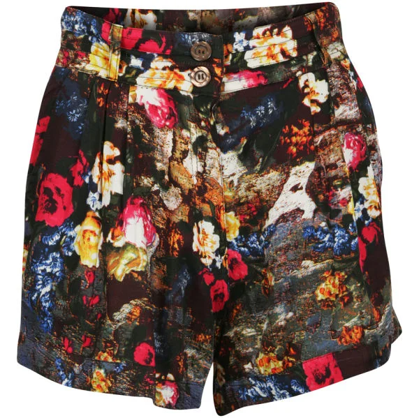 Motel Women's Ethel Print Short - Wallflower - 32 - Black Multi Afbeelding 1
