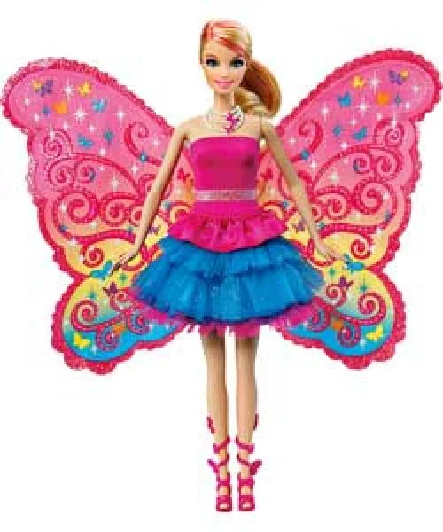 Barbie - A Fairy Secret - 2-in-1 Dress and Wings Doll Afbeelding 1