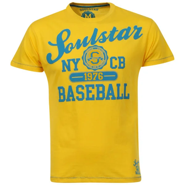 Soul Star Men's Baseball T-Shirt - Yellow - S - Geel Afbeelding 1