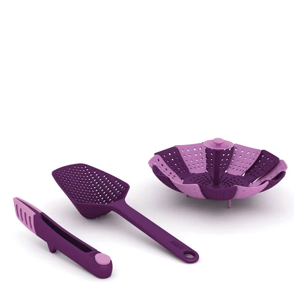 Cooking Gift Set - Small Tongs, Scoop, and Lotus Basket Afbeelding 1
