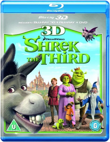 Shrek the Third 3D (3D Blu-Ray, 2D Blu-Ray en DVD) Afbeelding 1