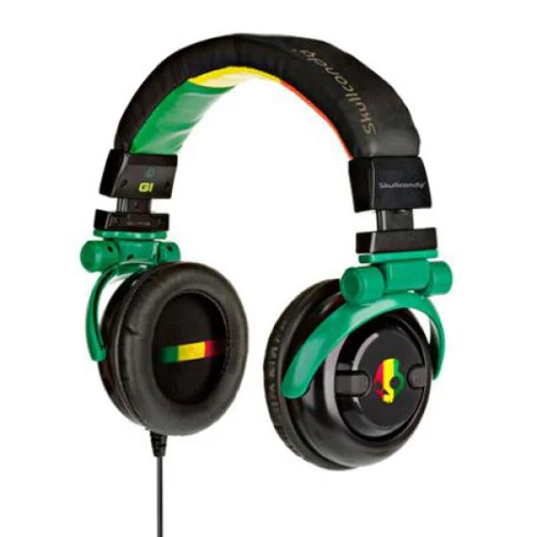 Skullcandy 2010 GI Headphones - Rasta Afbeelding 1