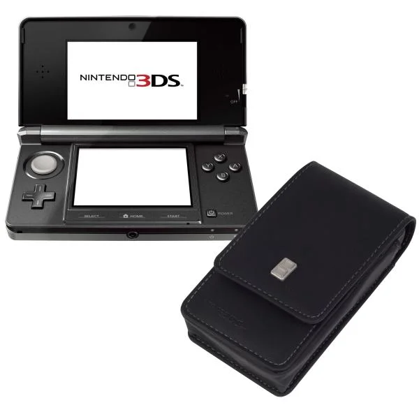 Nintendo 3DS Console (Cosmic Black) Bundle: Includes Free Executive Case Afbeelding 1