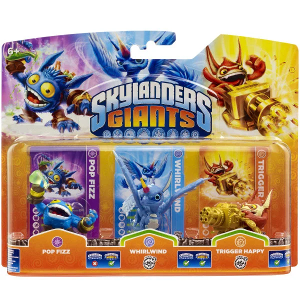 Skylanders: Giants: Triple Pack A (Includes Pop Fizz, Trigger Happy and Whirlwind) - PS3 Afbeelding 1