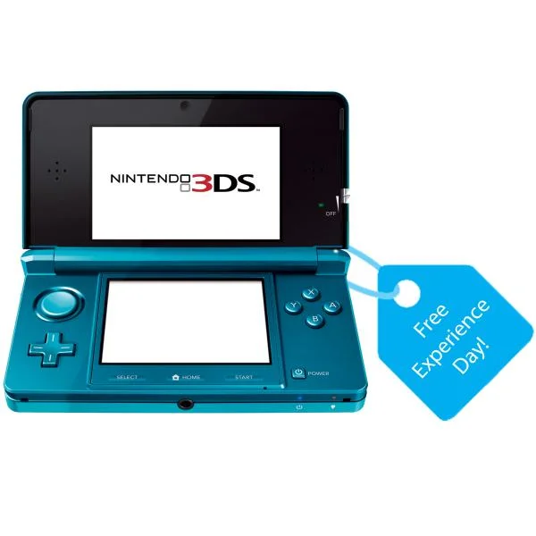 Nintendo 3DS Console (Aqua Blue) Bundle: Includes Free Experience Day Afbeelding 1