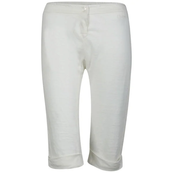 Chloe Women's Three Quarter Length Trousers - White - 10 - Wit Afbeelding 1