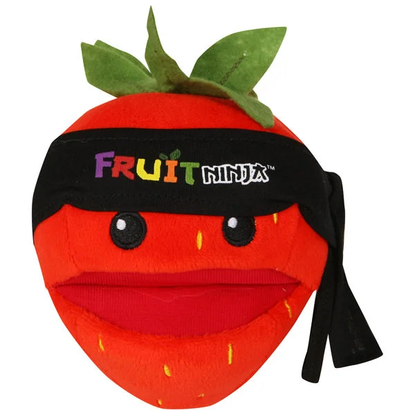 Fruit Ninja 5 Inch Plush With Sound - Strawberry Afbeelding 1