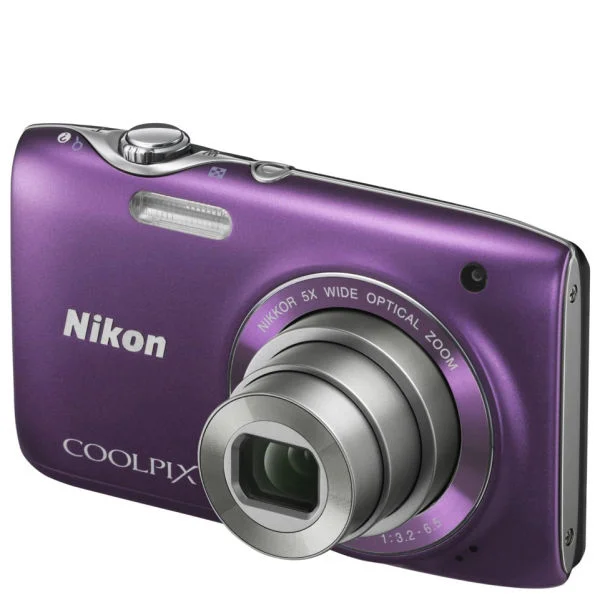Nikon Coolpix S3100 Compact Digital Camera - Purple (14MP, 5x Optical Zoom) 2.7 Inch LCD Refurbished Afbeelding 1
