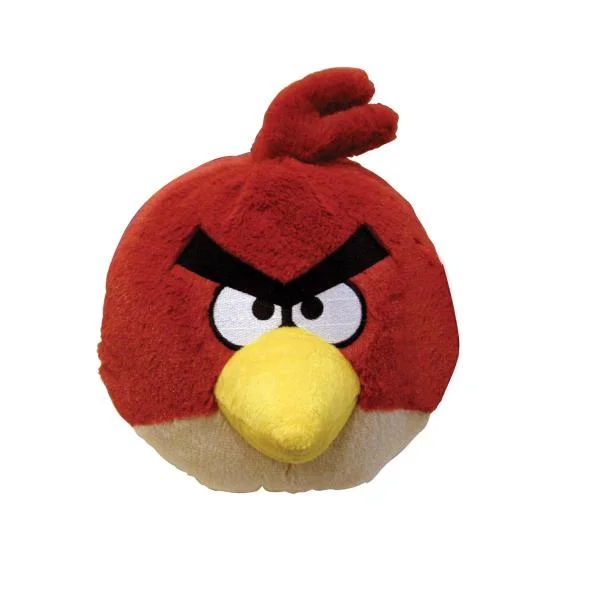 Angry Birds: 4 Inch Plush Red Bird With Sound Afbeelding 1
