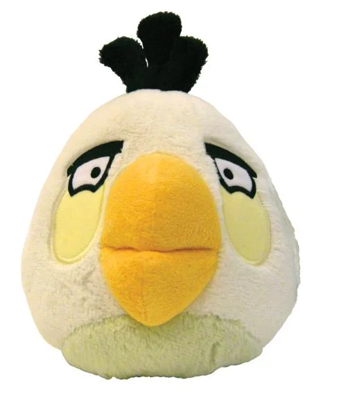 Angry Birds: 4 Inch Plush White Bird With Sound Afbeelding 1