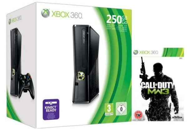Xbox 360 250GB Bundle (Includes Call Of Duty: Modern Warfare 3) Afbeelding 1