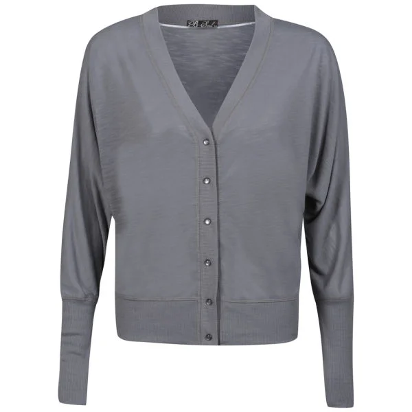 Brave Soul Women's Claire Button Cardigan - Pewter - S - Pewter Afbeelding 1