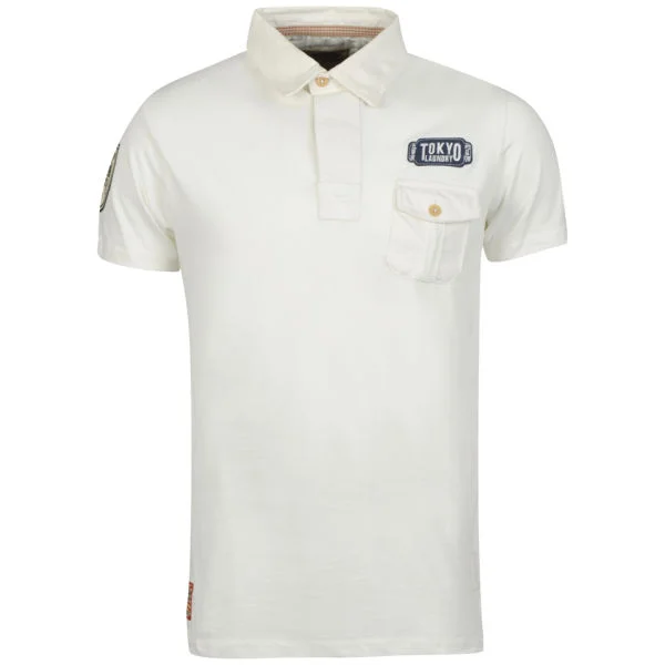 Tokyo Laundry Men's Kenzo Polo Shirt - Egg Shell - S - Egg Shell Afbeelding 1