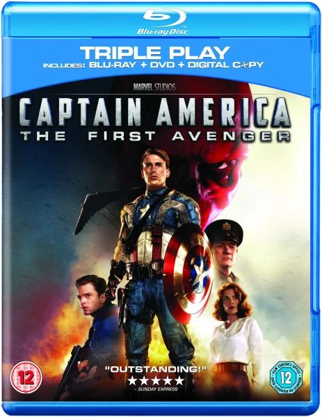 Captain America: The First Avenger - Triple Play (Blu-Ray, DVD and Digital Copy) Afbeelding 1
