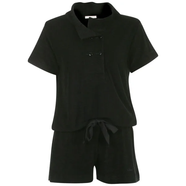 Chloe Women's Double Button Playsuit - Black - 10 - Zwart Afbeelding 1