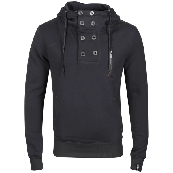 55 Soul Men's Deity Hoody - Charcoal Marl - S - Charcoal Marl Afbeelding 1