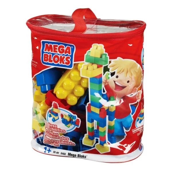 Mega Bloks 70 pc Building Blocks Bag Afbeelding 1