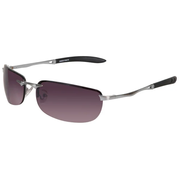 Marco Wrap Styled Sunglasses - Silver/Smoke Afbeelding 1
