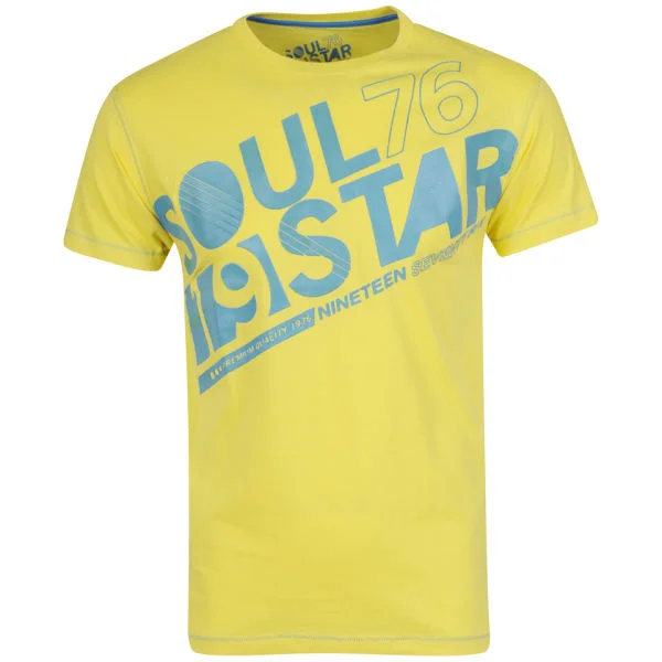 Soul Star Men's District T-Shirt - Yellow - S - Geel Afbeelding 1