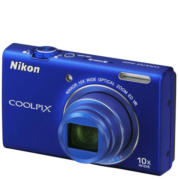 Nikon Coolpix S6200 Digital Camera Blue (16MP, 10x Optical Zoom) 2.7 Inch LCD Refurbished Afbeelding 1