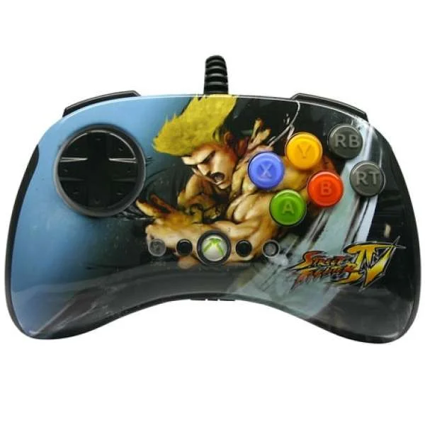 Street Fighter 4: Round 2 Wired Fightpad - Guile (Xbox 360) Afbeelding 1