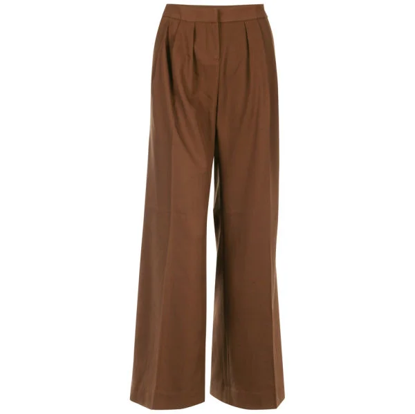 Full Circle Women's Klee Wide Leg Trousers - Cinnamon - 26 - Tan Afbeelding 1