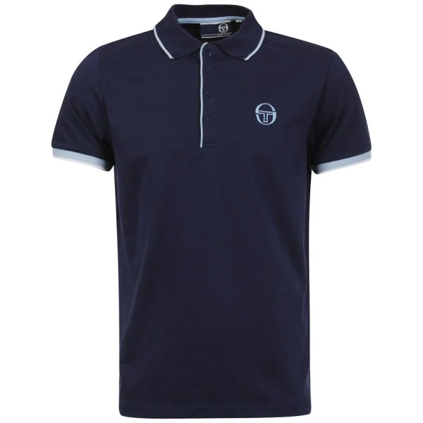 Sergio Tacchini Men's Class Polo-Shirt - Navy - S - Navy blauw Afbeelding 1
