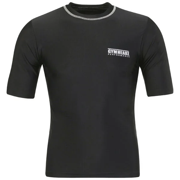 Gymheadz Men's Performance Skin Range T-Shirt Black - S - Zwart Afbeelding 1