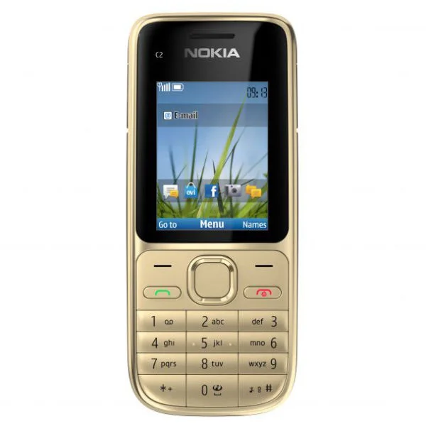 Nokia C2-01 Mobile Phone (Silver) Afbeelding 1