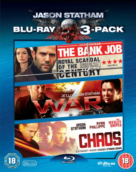 Jason Statham Box Set ( Bank Job / War / Chaos) Afbeelding 1