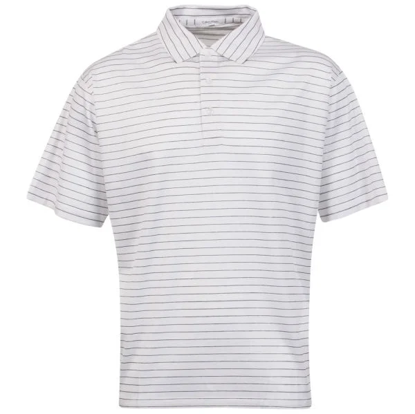 Calvin Klein Men's 3 Button Golf Polo - White - M Afbeelding 1