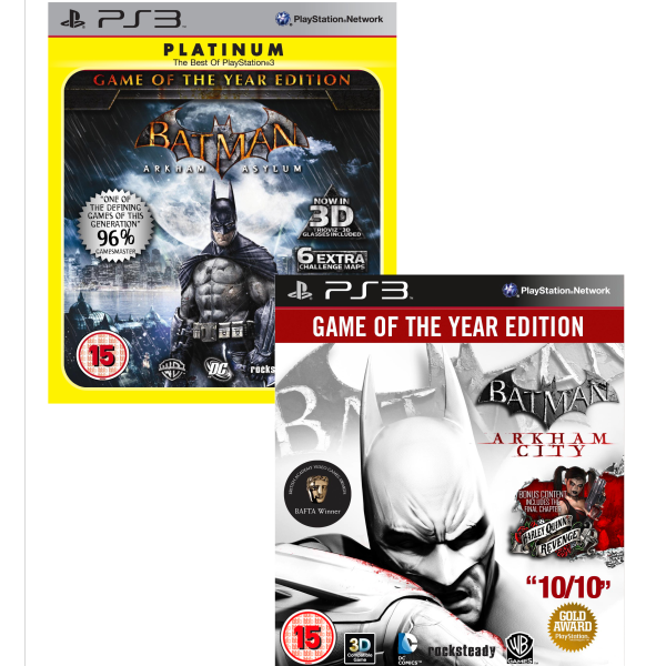 Batman Arkham GOTY Bundle: Includes Arkham City and Arkham Asylum Afbeelding 1
