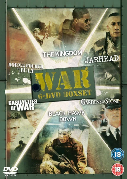 Black Hawk Down / Born on 4th of July / Casualties of War / Gardens of Stone / Jarhead / Kingdom Afbeelding 1