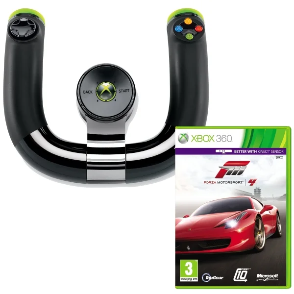 Forza Motorsport 4 Bundle (With Microsoft Official Xbox 360 Wireless Speed Wheel) Afbeelding 1