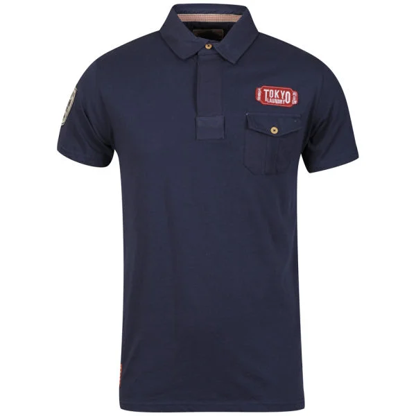 Tokyo Laundry Men's Kenzo Polo Shirt - Mood Indigo - S - Mood Indigo Afbeelding 1
