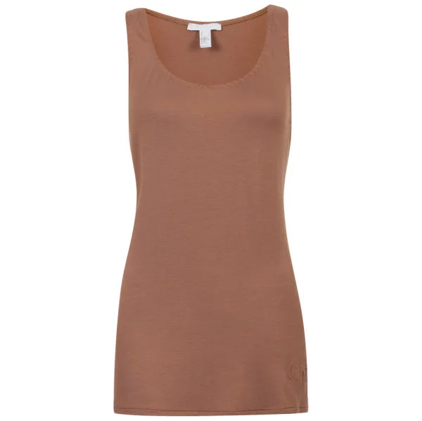 Chloe Women's Stitch Detail Vest Top - Brown - 10 - Brown Afbeelding 1