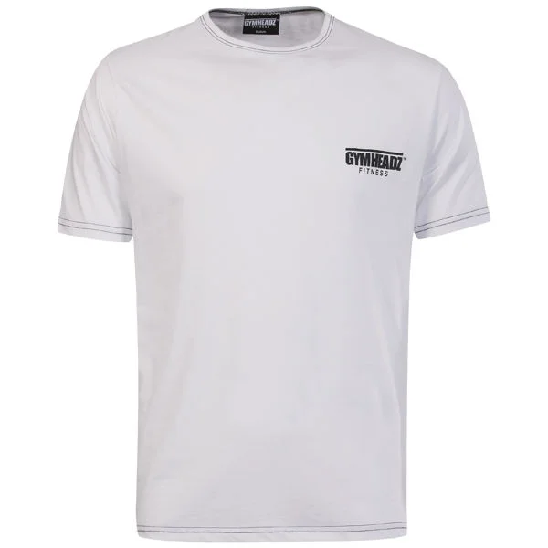 Gymheadz Sportswear Men's White T-Shirt - S - Wit Afbeelding 1