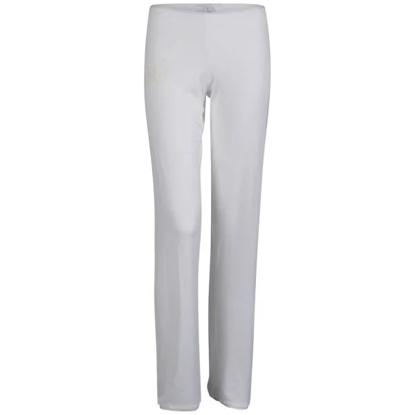 Chloe Women's Casual Stetch Trousers - White - 10 - Wit Afbeelding 1