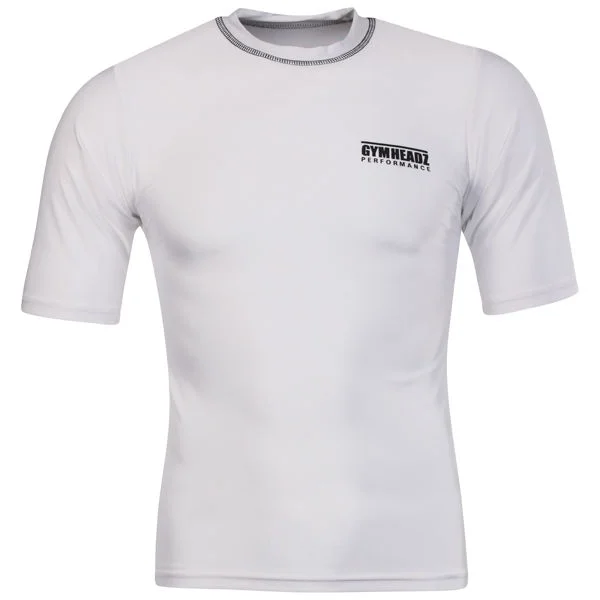 Gymheadz Performance Skin Range T-Shirt voor Heren - Wit - S - Wit Afbeelding 1