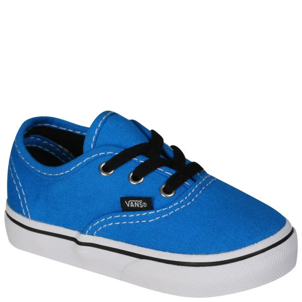 Vans Authentic Toddlers' Canvas Trainers - Brilliant Blue/True White - 4 - Brilliant Blue/True White Afbeelding 1