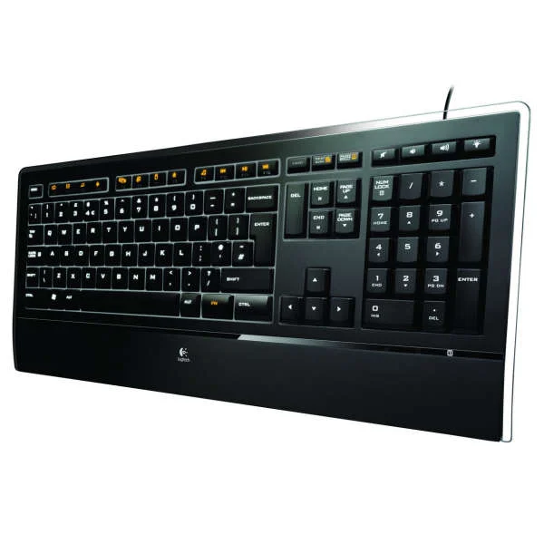 Logitech Illuminated USB Keyboard (920-001165) Afbeelding 1