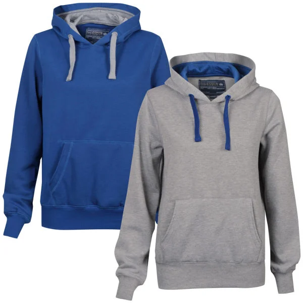 55 Soul Women's 2-Pack Hooded Jumpers - Blue/Mid Grey Marl - S - Multi Afbeelding 1