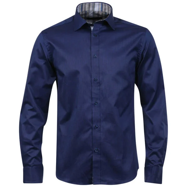 Jack & Jones Men's Andrew Multi Shirt - Dark Blue - S - Dark Blue Afbeelding 1
