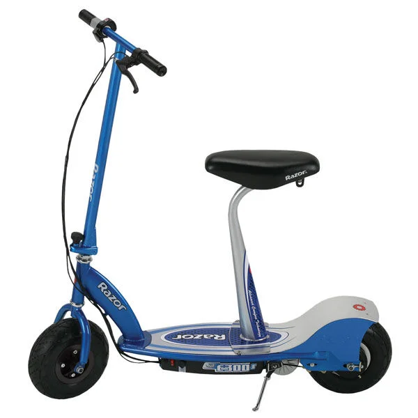 Razor E300S Seated Electric Scooter - Blue Afbeelding 1