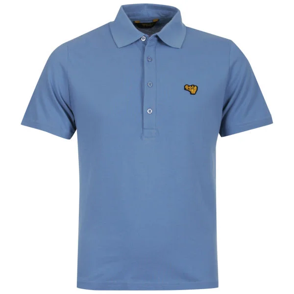 Gola Men's Green Polo Shirt - Lake Blue - XS - Blauw Afbeelding 1