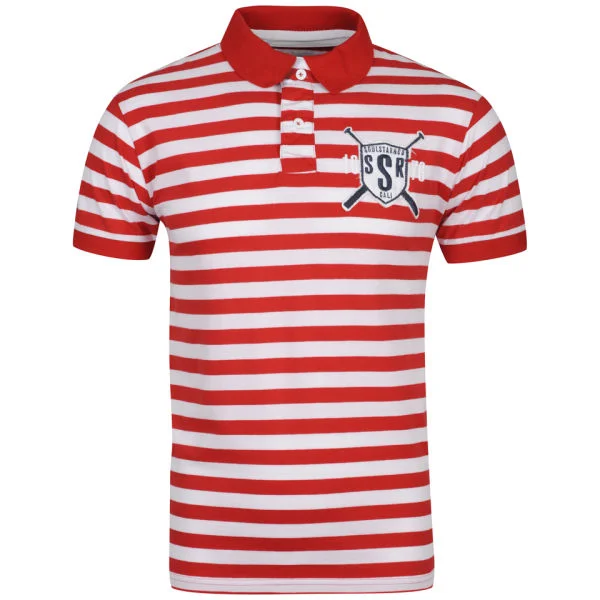 Soul Star Men's Santiago Polo Shirt - Red - S - Rood Afbeelding 1