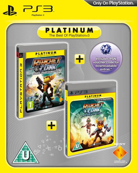 Ratchet & Clank: Tools of Destruction & Ratchet & Clank: A Crack in Time (Platinum Twin Pack) Afbeelding 1
